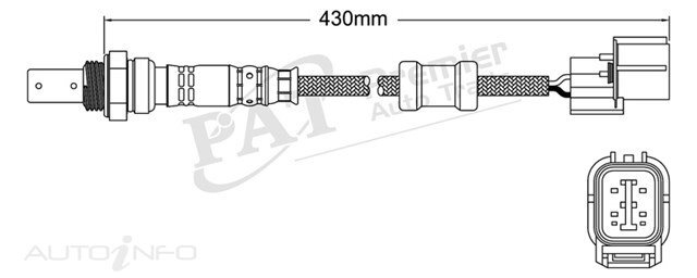 PAT Pre-Cat. Oxygen Sensor For Honda Civic ES 4DR Hybrid 1.3L Hybrid 4CYL