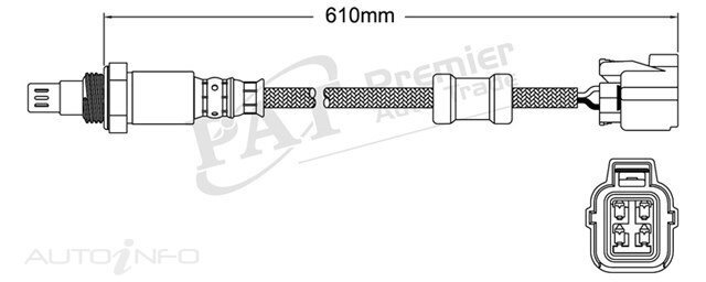 PAT Pre-Cat. Oxygen Sensor For Honda Accord Euro CL CM 2.4L 4CYL K24A3 - EGO-334
