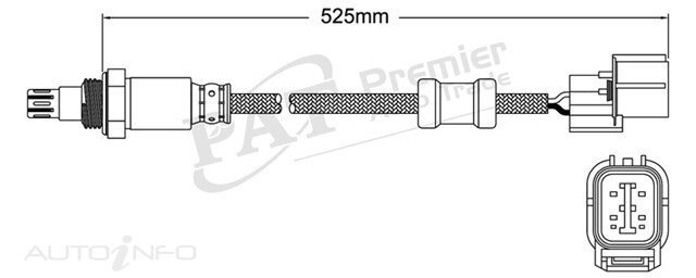PAT Pre-Cat. Oxygen Sensor For Honda Stream RN3 2.0L 4CYL K20A1 - EGO-335