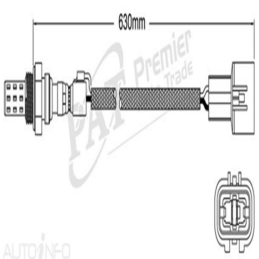 PAT Pre-Cat. Oxygen Sensor For Mitsubishi Triton MK 2.4L 4CYL 4G64  - EGO-337