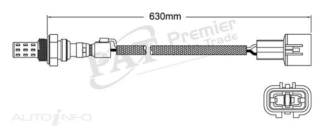 PAT Pre-Cat. Oxygen Sensor For Mitsubishi Express WA 2.4L 4CYL 4G64 - EGO-337