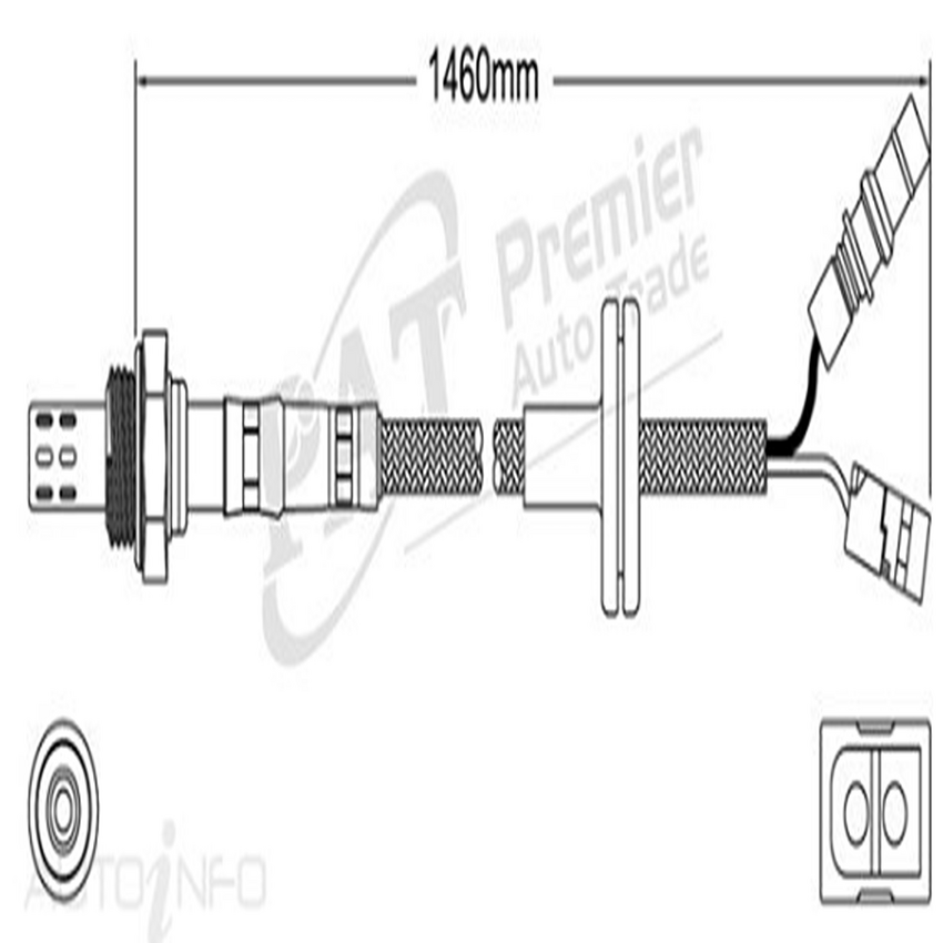 PAT Pre-Cat. Oxygen Sensor For Mercedes Benz 420 W126 4.2L 8CYL M116.965