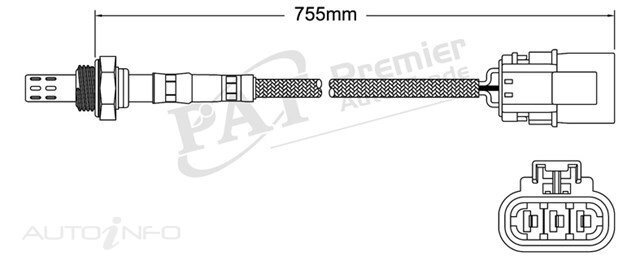 PAT Pre-Cat. Oxygen Sensor For Infiniti Infiniti Q45 G50 4.5L 8CYL VH45DE