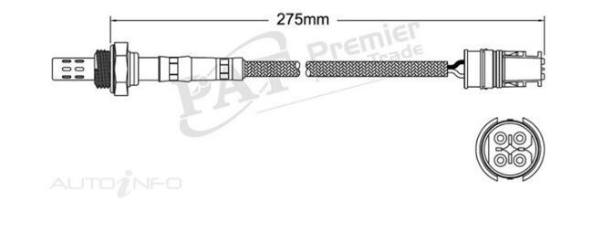 PAT Oxygen Sensor Pre-Catalytic For Mercedes-Benz 300SEL W140 3.2L M104.990