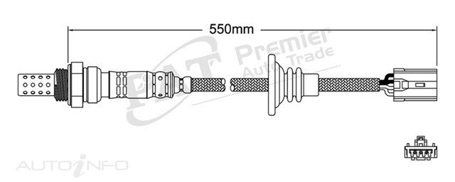 PAT Pre-Cat. Oxygen Sensor For Mitsubishi Galant 2.0L 6CYL 6A12 - EGO-356