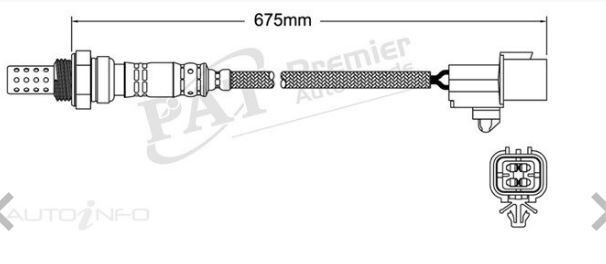 PAT Oxygen Sensor Post-Catalytic For Mitsubishi Express MWB, SWB SJ 2.4L 4G64
