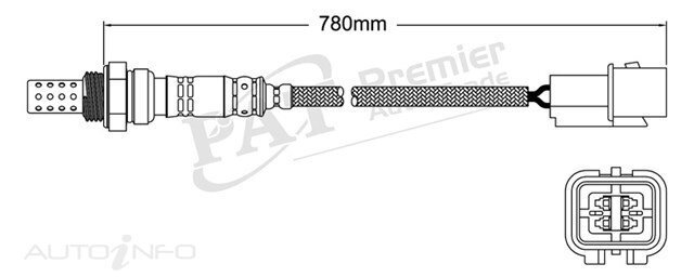 PAT Pre-Cat. Oxygen Sensor For MITSUBISHI PAJERO GLS NP 3.8L 6G75 V6 24V SOHC