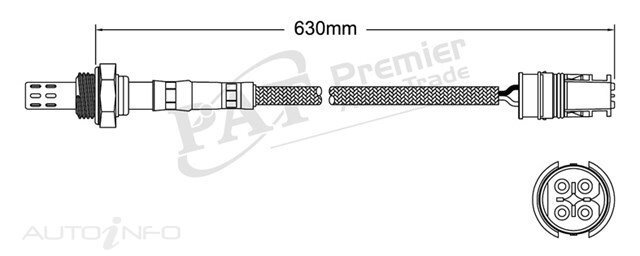PAT Pre-Cat Oxygen Sensor For Mercedes Benz SL500 R129 5.0L M113.961 V8 24V SOHC