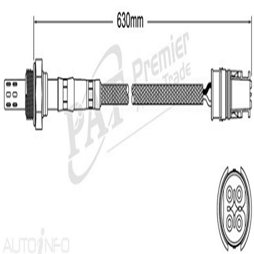 PAT Pre-Cat Oxygen Sensor For Mercedes Benz E240T S210 2.4L M112.911 V6 18V SOHC