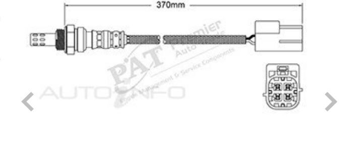 PAT Oxygen Sensor For Nissan Pathfinder R51 4.0L V6 VQ40DE DOHC-PB 24v MPFI
