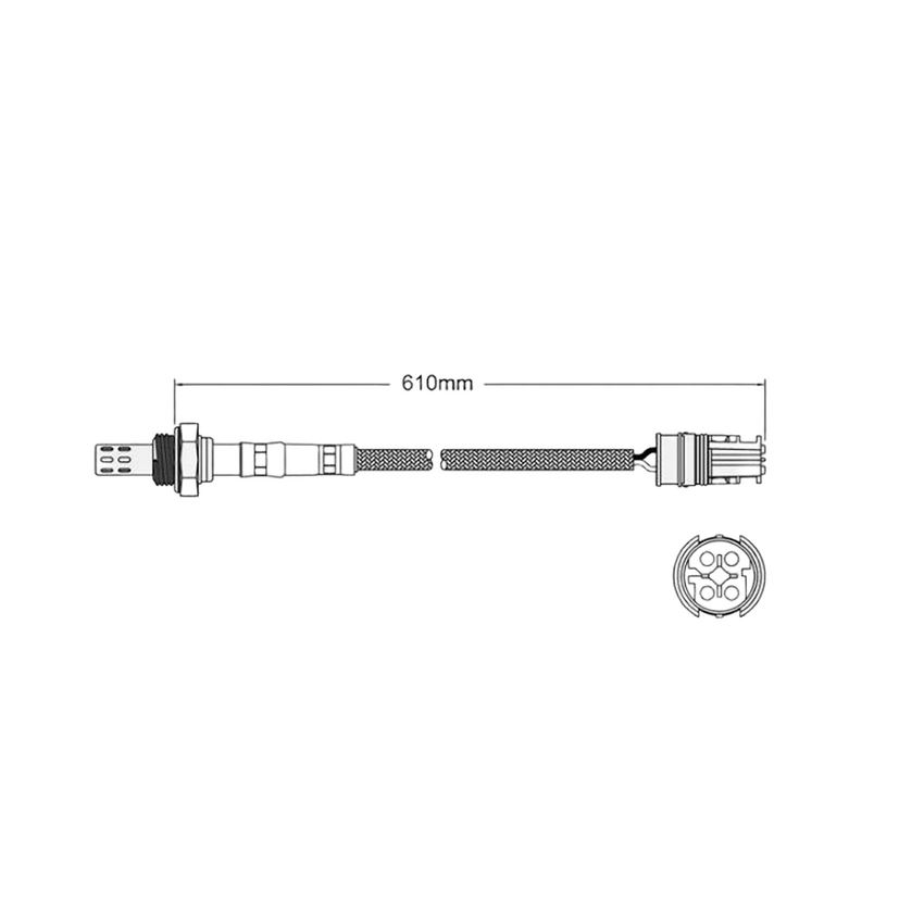 PAT Oxygen O2 Sensor Post-Cat Catalytic Converter For Mercedes Benz V6 V8 18V