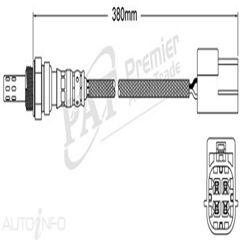PAT Oxygen Sensor Post-Catalytic For Nissan Murano ST, Ti, Ti-L Z50 3.5L V6