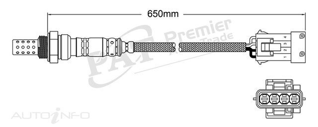 PAT Pre-Cat. Oxygen Sensor For Citroen C3 1.4L 4CYL TU3JP (KFV) - EGO-375