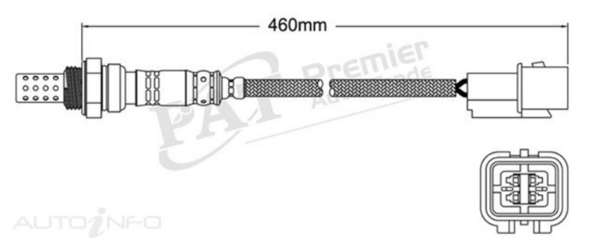 PAT Oxygen Sensor Pre-Catalytic For Mitsubishi Grandis BA 2.4L 4G69 4D Wagon 