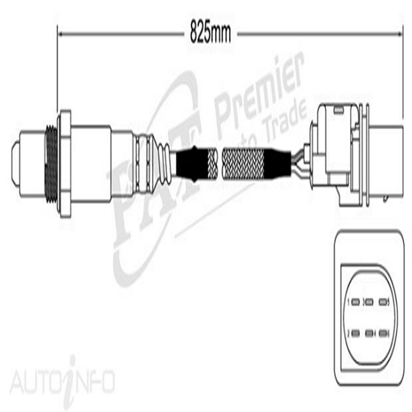 PAT Pre-Cat. Oxygen Sensor For Mercedes Benz SLK280 R171 3.0L 6CYL M272