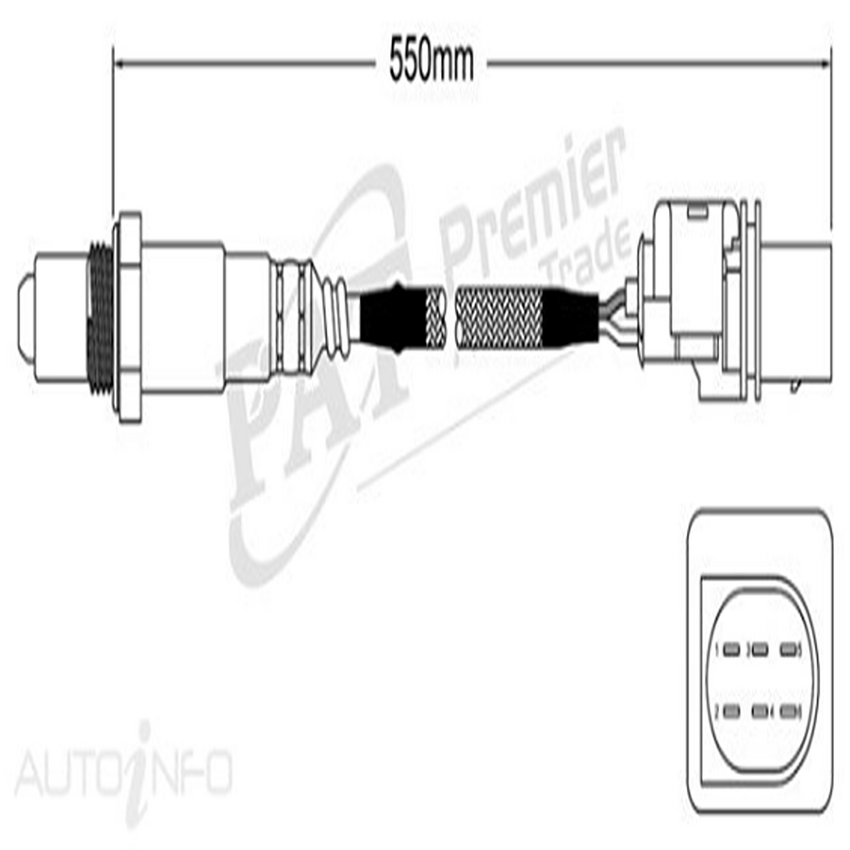 PAT Pre-Cat. Oxygen Sensor For Mercedes Benz R350 W251 3.5L 6CYL M272 - EGO-382