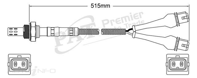 PAT Pre-Cat. Oxygen Sensor For Peugeot 505 2.2L 4CYL ZDJL - EGO-386