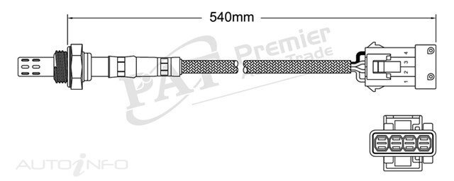 PAT Pre-Cat. Oxygen Sensor For Porsche 911 993 Turbo 3.6L Turbo 6CYL M64.60