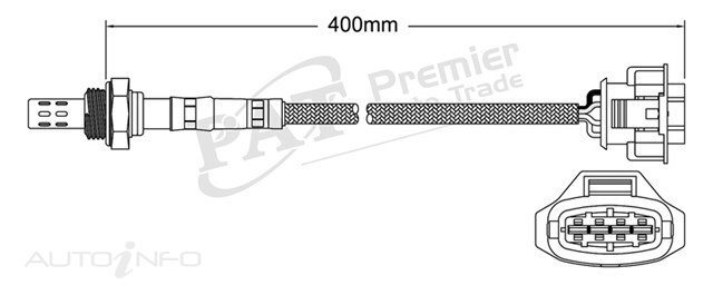 PAT Pre-Cat. Oxygen Sensor For Porschse Boxster S 986 3.2L M96.22 F6 24V DOHC 