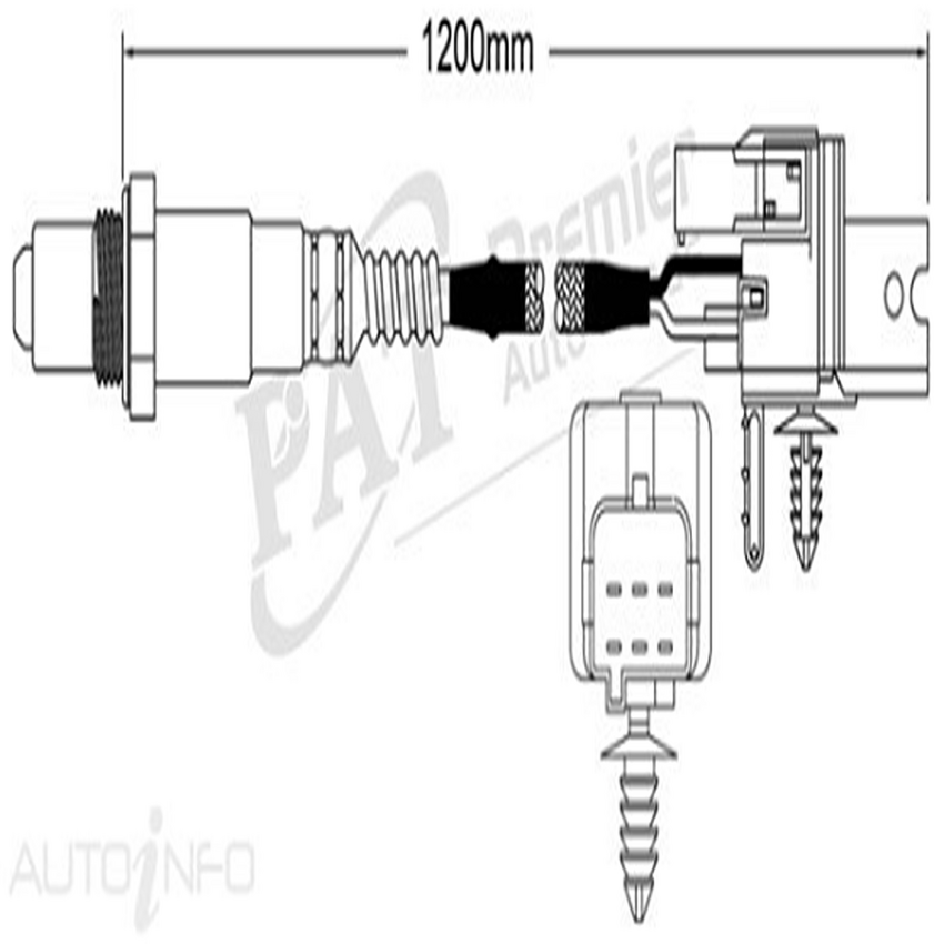 PAT Pre-Cat. Oxygen Sensor For Volvo V70R 2.4L Turbo 5CYL B5244T2 - EGO-395