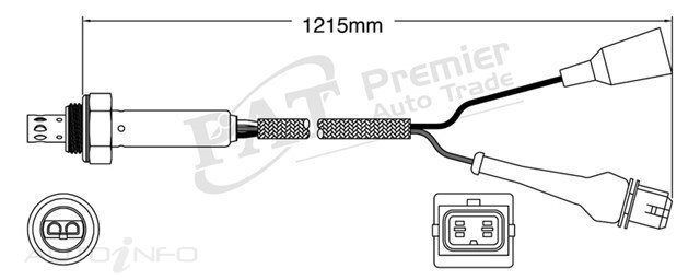 PAT Pre-Cat. Oxygen Sensor For Saab 900 2.0L Turbo 4CYL B202L - EGO-404