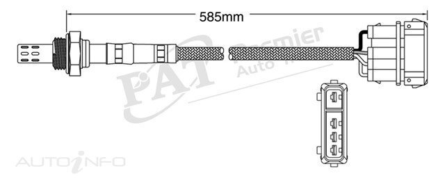PAT Pre-Cat. Oxygen Sensor For Seat Ibiza 1.4L,2.0L 4CYL ABD - EGO-405