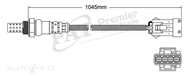 PAT Oxygen Sensor Post-Catalytic For Volvo 9-5 2.0L/2.3L B235R, B235E, B205E