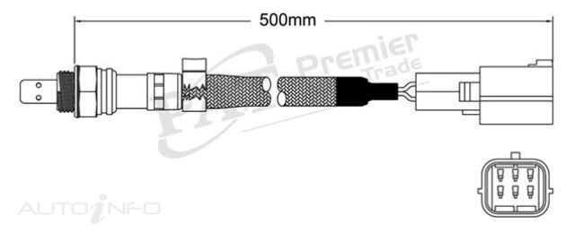 PAT Oxygen Sensor For Mazda 3 MZR BK,BL 2.3L,2.0L Petrol  -  EGO-416