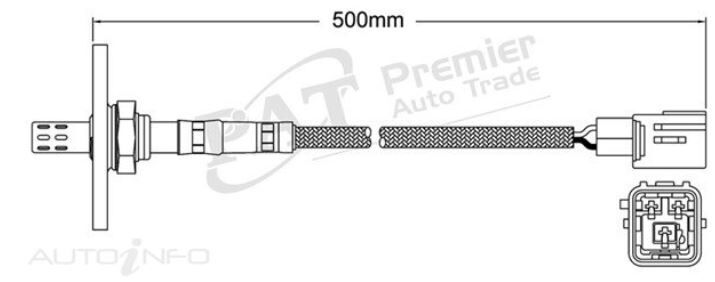 PAT Oxygen Sensor Pre-Cat Converter For TOYOTA SUPRA MA70R 2DR 3.0L 7MGTE I6 24V