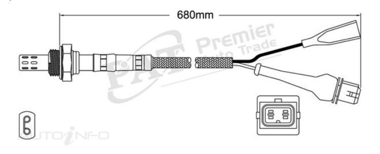 PAT Oxygen Sensor Pre-Cat Converter For VOLKSWAGEN CARAVELLE GL T3 2.1L MV