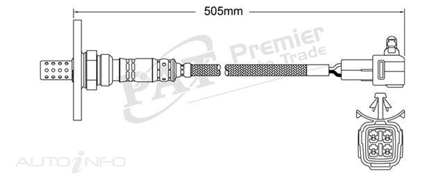 PAT Pre-Cat. Oxygen Sensor For TOYOTA CAMRY VZV21R 2.5L 2VZFE V6 24V DOHC