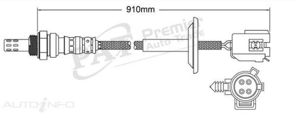 PAT Oxygen Sensor For Chrysler Voyager Gen3 RS 3.3L V6 EGA, EGM OHV 12v MPFI