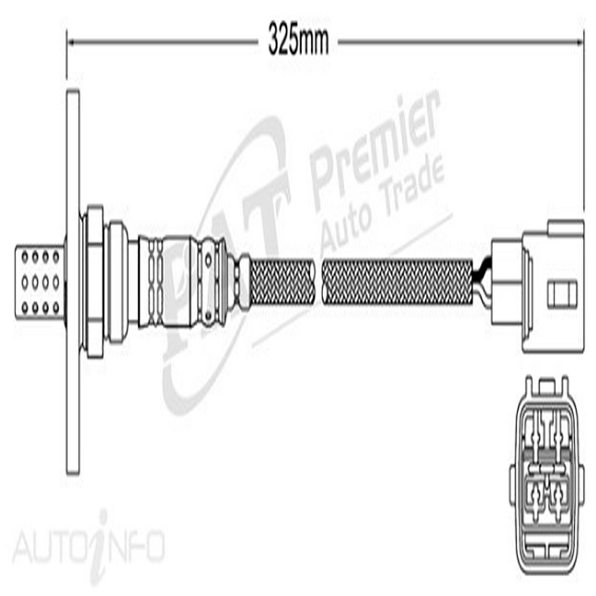 PAT Pre-Cat. Oxygen Sensor For Toyota Crown Athlete JZS171R 2.5L 1JZGTE 24V DOHC