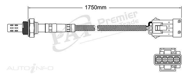 PAT Pre-Cat. Oxygen Sensor For Volvo V90 3.0L 6CYL B6304FS - EGO-434