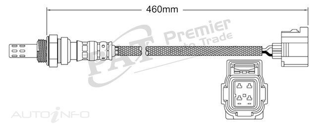 PAT Pre-Cat. Oxygen Sensor For Jeep Commander XH 4.7L 3Y5 8CYL EVA - EGO-436