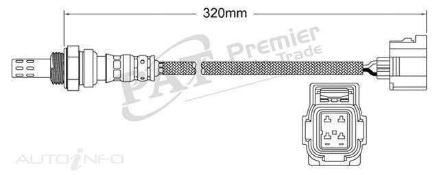 PAT Pre-Cat. Oxygen Sensor For Jeep Grand Cherokee WG 4.0L 6CYL ERH - EGO-450