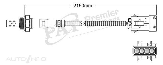 PAT Oxygen Sensor Post-Catalytic For Volvo 960 SE P80 2.5L/2.9L B6304S, B6254S