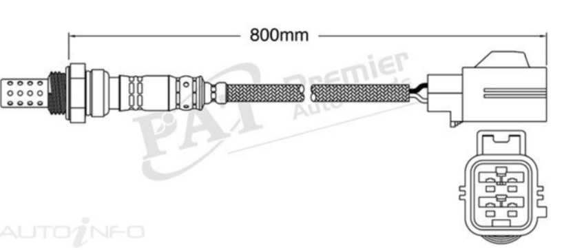 PAT Oxygen Sensor Post-Catalytic For Jaguar XK8 X150 4.2L V8 AJ34S 2D Coupe