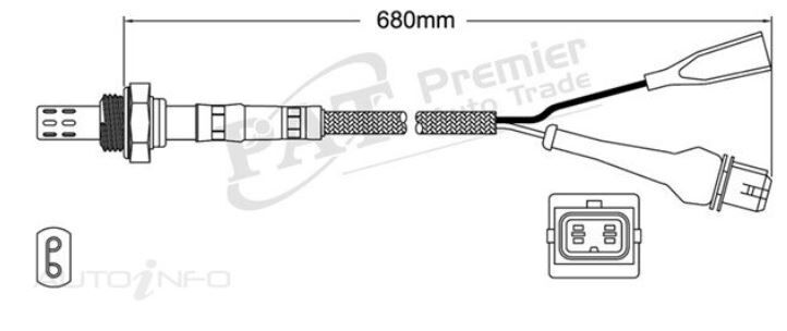 PAT Oxygen Sensor Pre-Cat Converter For CHRYSLER NEON JA/JB 2.0L S4RE I4 16V