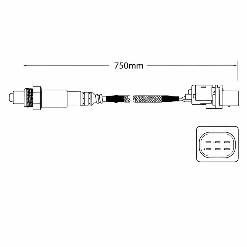 PAT Oxygen Sensor For Volkswagen Transporter Diesel 2.0L Turbo 4CYL CAAC