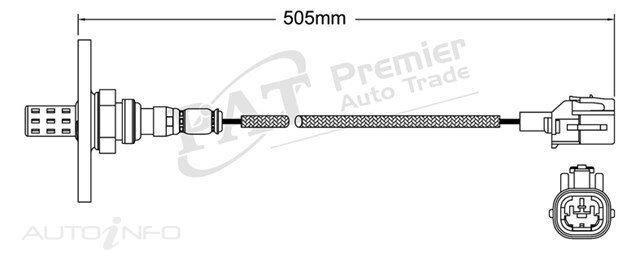 PAT Pre-Cat. Oxygen Sensor For Holden Apollo 3.0L 6CYL 3VZ-FE - EGO-473