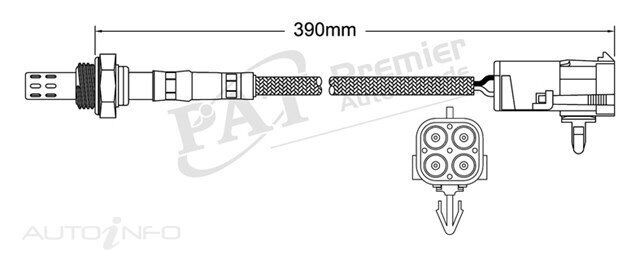 PAT Pre-Cat. Oxygen Sensor For Holden Jackaroo UBS92 3.2L 6CYL 6VD1 - EGO-474