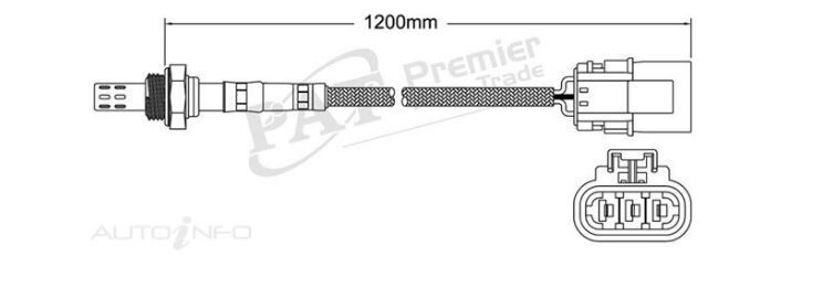 PAT Oxygen Sensor For Nissan Terrano II R20 2.4L KA24E SOHC 12v MPFI