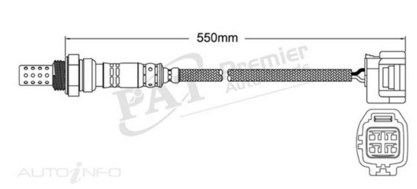 Oxygen Lambda Sensor Post Catalytic For Jaguar X Type X400 2.1L/2.2L/2.5L/3.0L