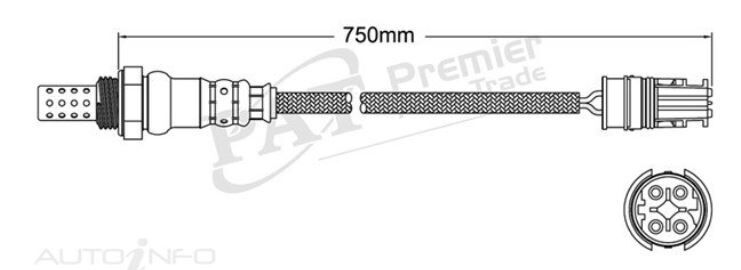 PAT Oxygen Sensor Pre-Cat Converter For BMW 525i E60 4DR 2.5L N52B25 I6 24V