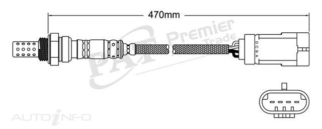 PAT Pre-Cat. Oxygen Sensor For Renault Clio 2.0L,1.6L 4CYL F4R K4M - EGO-481