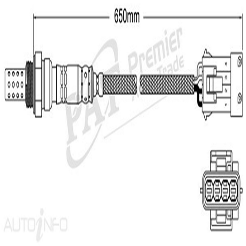 PAT Oxygen Sensor Pre-Cat Converter For CITROEN C2 2DR 1.6L TU5JP4S I4 16V