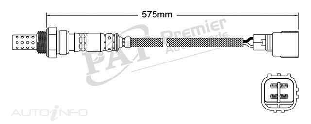 PAT Oxygen Sensor Post-Catalytic For Subaru Liberty BR,BP,BL B13, B14 2.0L/2.5L