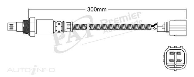 PAT Pre-Cat. Oxygen Sensor For Toyota Land Cruiser Prado GRJ120 4.0L 6CYL 1GR-FE