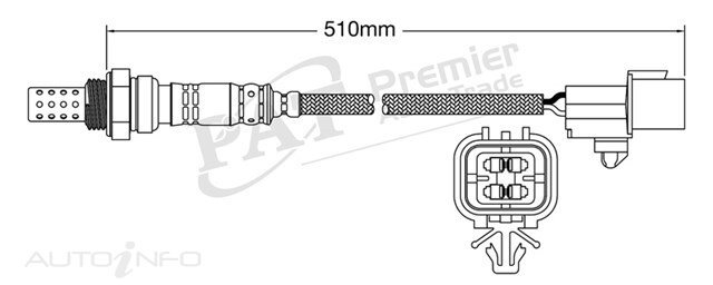 PAT Oxygen Sensor Pre-Catalytic For Mitsubishi Lancer LS ES VR-X CH 2.4L